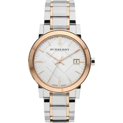 Burberry Men's Watch The City 40mm Two Tone Rose Gold BU9006 • $276.57