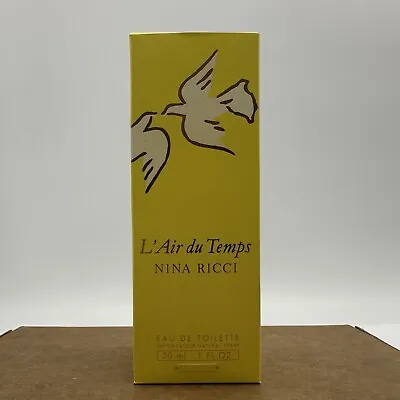 Vintage L'Air Du Temps Nina Ricci Eau De Toilette 1 Fl Oz - New Unused W Box • $19.90