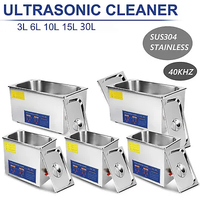 3L-30L Digital Ultrasonic Cleaner Ultra Sonic Bath Cleaning Tank Timer  • £69.88