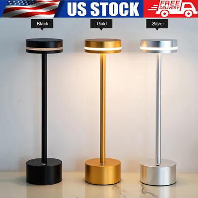 Modern LED Table Lamp Touch Dimmable USB Rechargeable Cordless Bar Night-Light • $24.27