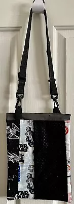 NEW Handmade Star Wars Quilted Crossbody Bag 9 X10  Adjustable Strap Zip Closure • $7.50