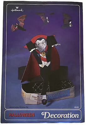 Vintage 1982 Count Dracula Halloween Decoration 15in Tall • $17