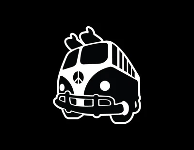 $5.50 • Buy Peace Bus Die-cut Vinyl Decal/sticker FREE S/H VW Volkswagen German