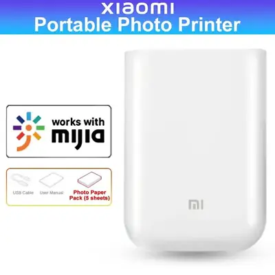Brand-New Compact Xiaomi Wireless Photo Printer - Bluetooth Connectivity Therma • £139.11