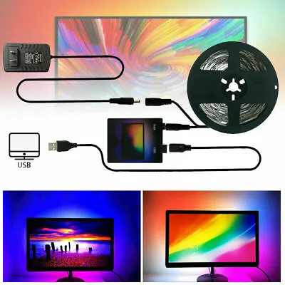 £27.59 • Buy 5V TV PC Backlight Dream Screen HDTV Computer Monitor USB LED Strip Addressable 