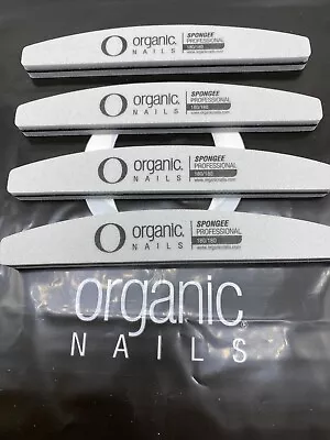 Organic Nails Files Sponge 180/180 Lima Media Luna Sponge 180/180 *4PC* • $14