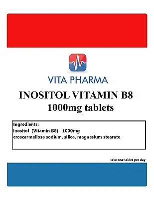 £6.99 • Buy INOSITOL (VITAMIN B8) 1000mg (30 Tablets) MENTAL FUNCTION WEIGHT LOSS Vitapharma