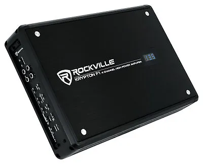 Rockville KRYPTON F1 1600w Peak / 400w RMS 4 Channel Amplifier Car Audio Amp • $99.95