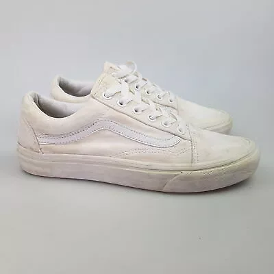 Women's VANS 'Canvas Low' Sz 7.5 US Shoes White Skate | 3+ Extra 10% Off • $27.99