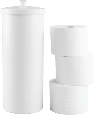 Kent Free Standing Toilet Paper Roll Holder Bathroom Storage - White • $43.99