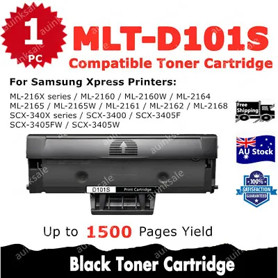 1x Non-OEM Toner MLTD101S MLT D101S For Samsung ML2160 ML 2165W SCX 3400 SCX3405 • $18