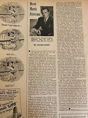 Mark Stevens Full Page Vintage Clipping A • $1.99