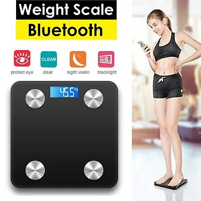 Bluetooth Body Fat Scale BMI Scales Smart Wireless Digital Bathroom Weight Scale • $29.99