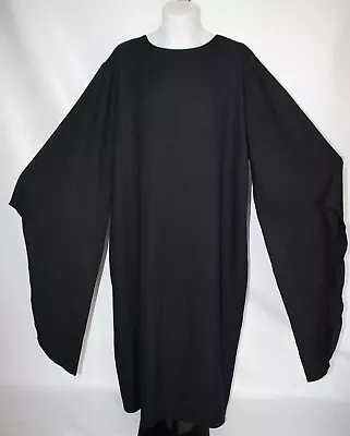 Adult Black Gothic Costume Grim Reaper Wizard Phantom Fancy Dress • £19.99
