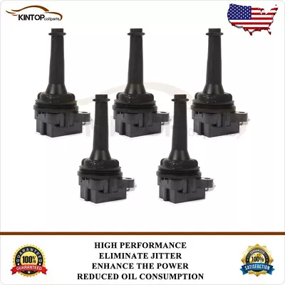 5 Ignition Coil Pack For VOLVO S40 S60 V50 V70 C30 2004-2016 2.4L 2.5L L5 UF517 • $54.99