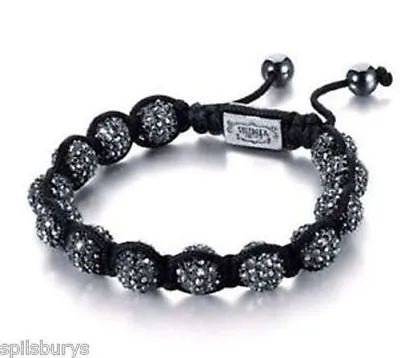 £37.50 • Buy Shimla Black Crystal Bead Bracelet In Black - Rrp £75.00