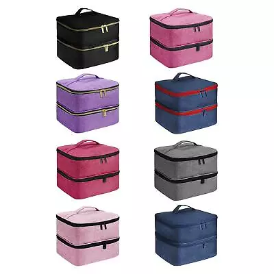 Nail Polish Organizer Case Storage Bag Double Layer Carrying Tote Bag For Gel • $23.75