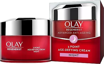 OLAY Regenerist Advanced Anti-Ageing 3 Point Age-Defying Night Cream 50 Ml • £15.95