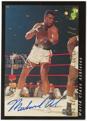 Muhammad Ali 1992 Classic World Class Athletes Auto Card • $404.96