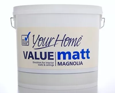 Your Home Value Matt 5L Magnolia • £13.99