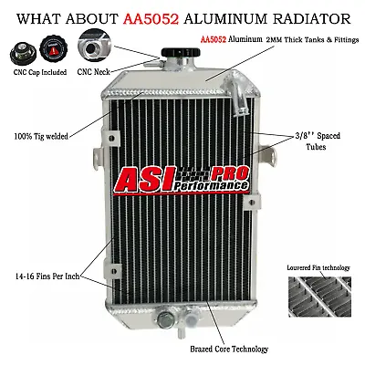 Aluminum Oversized Radiator For 2001 02 03 04 05 Yamaha Raptor 660 YFM660 • $59