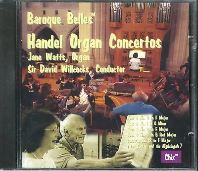 JANE WATTS - Baroque Belles: Handel Organ Concertos CD [NEW & SEALED] • £6.95