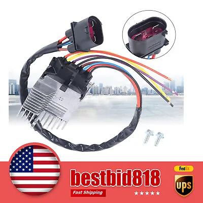 Radiator Cooling Fan Control Unit Modul For Audi A4 Quattro A6 2002-2008 2009 • $32.30