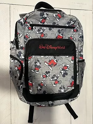 Walt Disney World Parks Mickey Mouse All Over Sketch Backpack Bag NEW !! • $51.98