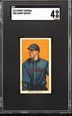 1910 T206 Sweet Caporal Harry Gasper SGC 4 • $78