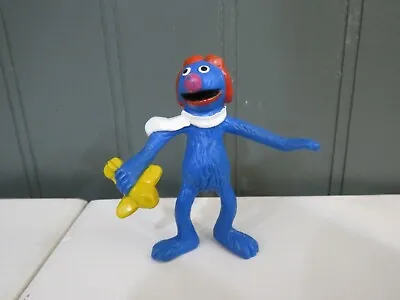 Muppet Henson Sesame Street PVC Plastic Grover With Plane Figure 2.5 Inch • $18.15