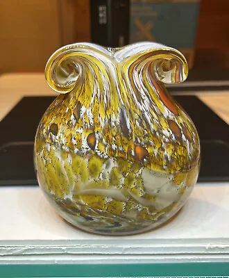 Vintage Maltese Gozo Glass Signed Art Glass Vase • $29.97