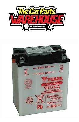 YB12A-A Genuine Yuasa Motorcycle ATV Quad Buggy Battery XX With Acid Xx • £54.95