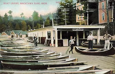 Pc14362 Postcard Macatawa Park Michigan Boats • $8