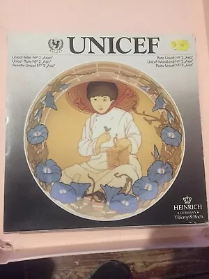 VILLEROY & BOCH HEINRICH UNICEF CHILDREN OF THE WORLD PLATE NO.2 Asia Tatty Box • £9.99