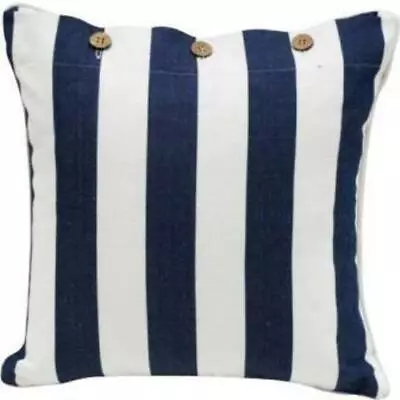 Navy And White Stripe Cushion Cover - Mode - 2 Sizes Hamptons Coastal Decor • $37.95