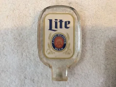 Vintage Miller Lite Lucite 4” Beer Tap Handle Man Cave / Kegerator- Nice / Clean • $8