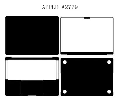 Carbon Vinyl Laptop Sticker Skin Decals Cover For Apple MacBook Pro 14  M2 A2779 • £20.34