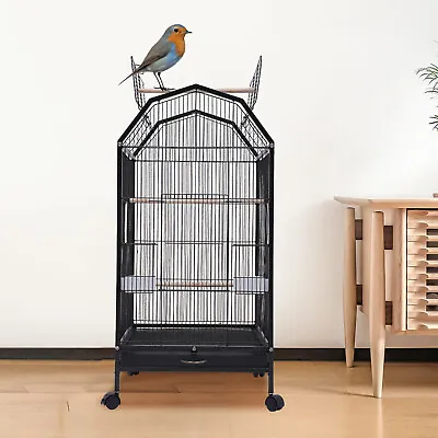 Large Play Top Parrot Finch Cage Macaw Cockatoo Pet Supply With Stand Bird Cage • $70.15