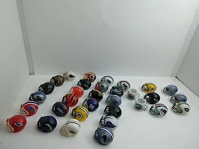 Lot 30 Vintage NFL Mini Gumball Vending Machine Football Helmets Plastic &2 Cups • $39.99