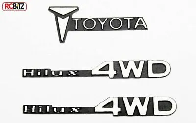 TOY 1/10 Metal Emblem For Tamiya Hilux Trail Finder TF2 RC4WD VVV-C0007 Mojave • £19.99