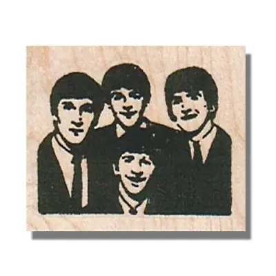 Wood Rubber Stamp The Beatles RockMusic Stamp Beatles Memorabilia RingoMen • $7.14