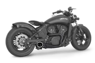 Combat 2-1 Full Exhaust System Shorty Black Indian Scout 15-23 • $1044.99
