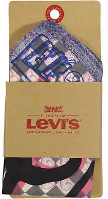 LEVI'S Graffit Ovi Checkered Bandana- NEW- 50x50 Cm- Classic Denim Street Scarf • $15.99