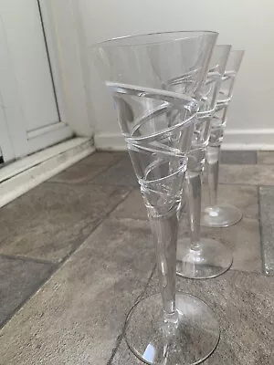 Jasper Conran Dartington Crystal Aura Champagne Glasses 3 • £55