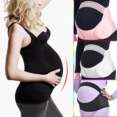 Maternity Pregnancy Belt Lumbar Back Support Waist Band Belly Bump Brace • £9.02