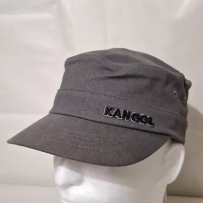 Kangol 9720BC Cotton Twill Army Gray Cadet Flexfit Hat Cap Size S/M • $36