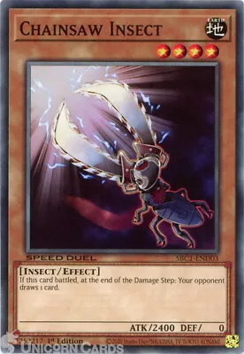 SBC1-END03 Chainsaw Insect :: Common 1st Edition YuGiOh Card • £0.99