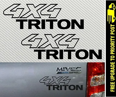 $6.80 • Buy For Mitsubishi TRITON Mn Mk Ml 4X4 DECAL STICKERS 