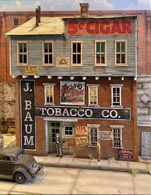 Bar Mills (HO-Scale) #0372 J. BAUM Tobacco Company - Laser Cut Building Kit • $59.95