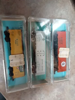 Atlas N  Scale (3) Boxed Rolling Stock Model Train Cars Excellent Condition • $20